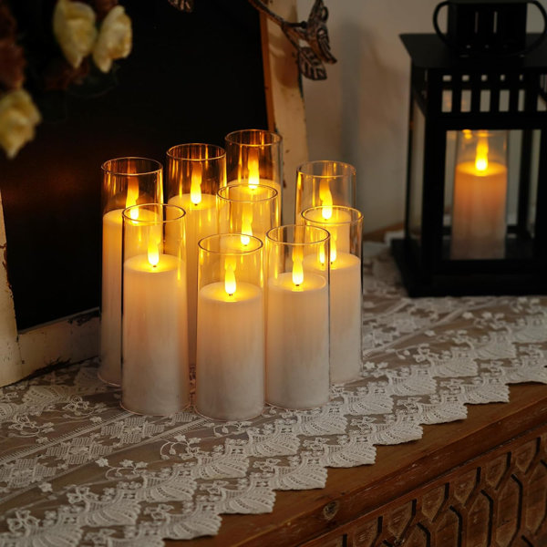 Orren Ellis Unscented Flameless Pillar Candle Wayfair